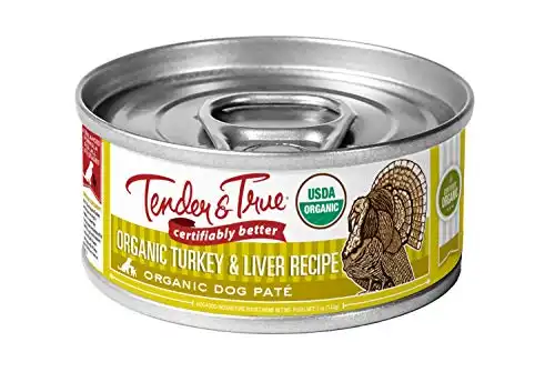 Tender & True Organic Turkey & Liver Recipe Canned Dog Food 5Oz(Pack of 24)