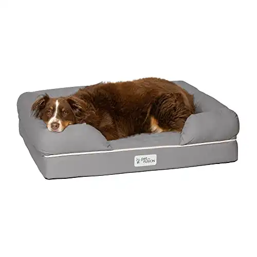 PetFusion Ultimate Dog Bed, Orthopedic Memory Foam, Multiple Sizes/Colors