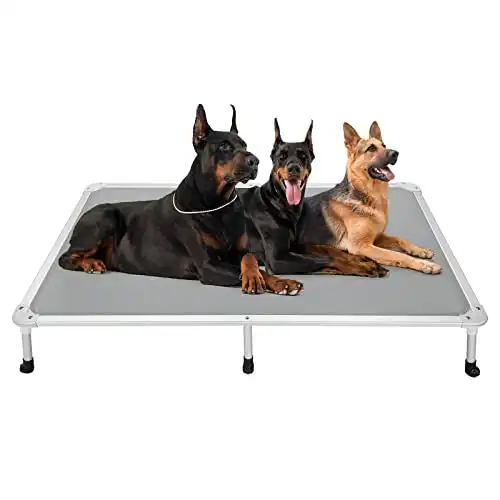 Veehoo Chew Proof Elevated Dog Bed - Cooling Raised Pet Cot